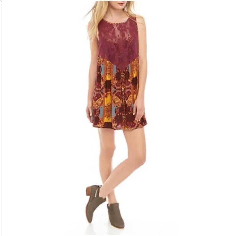 Free People | Count Me In Trapeze Tunic Top | S